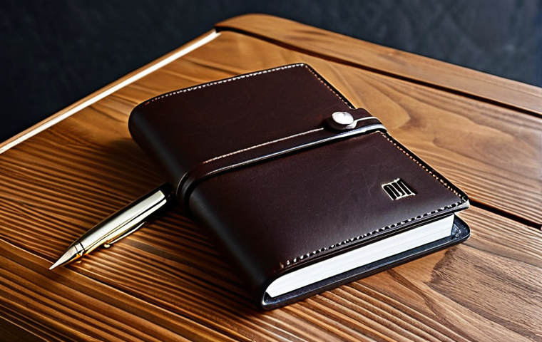 Montblanc - Classic Leather**

"A close-up shot of a Montblanc leather visitkortsfodral (business card holder) on a dark wooden desk. The leather is a deep brown with a subtle grain. A few business cards are neatly tucked inside. In the background, a Montblanc pen rests on a leather-bound journal. Fully clothed, safe for work, appropriate content, professional product photography, high quality, perfect anatomy, natural proportions, modest, family-friendly."

**